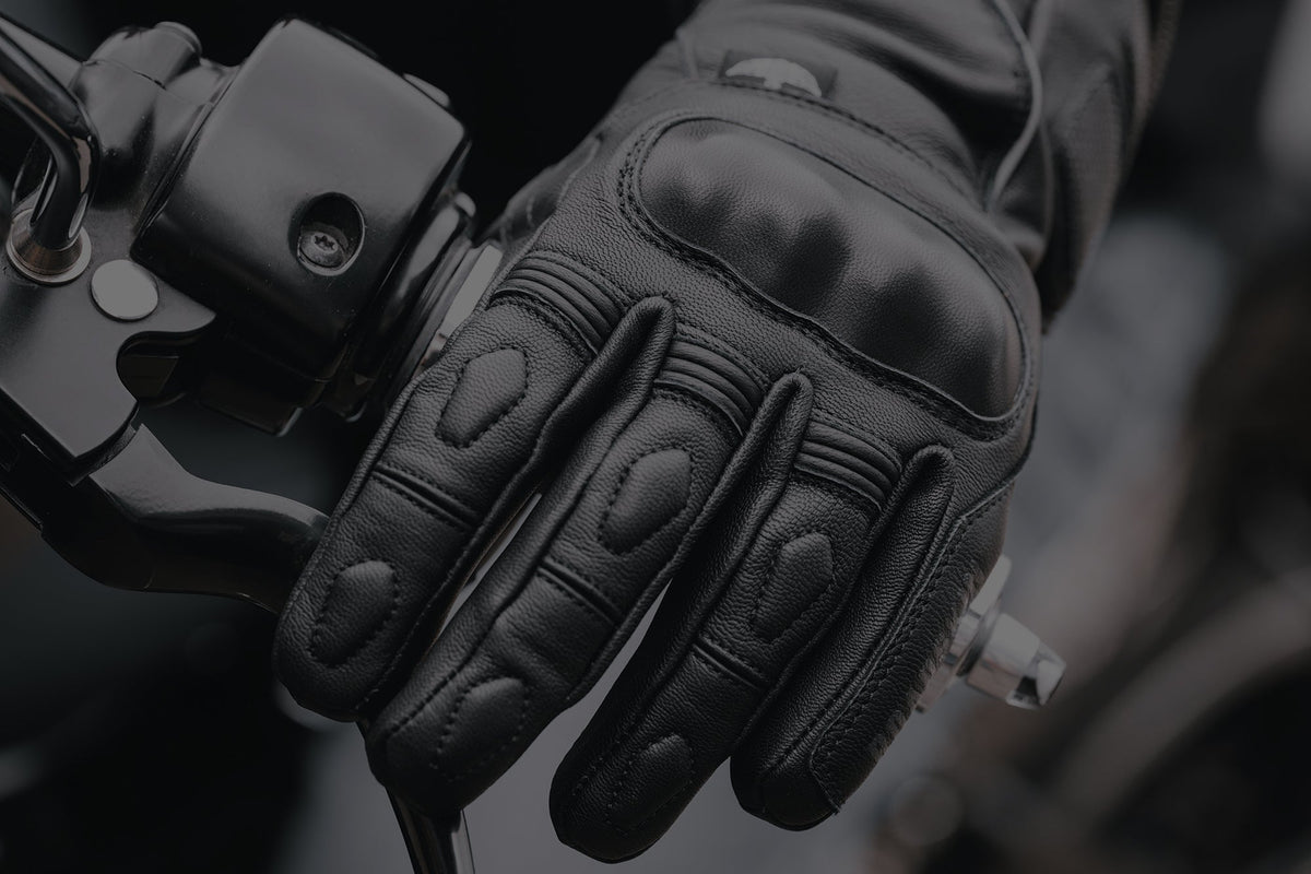 A pair of leather Winter Motorcycling Gloves