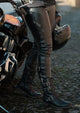 Roadskin® "Freya" Ladies' AA rated Leather Look Motorcycle Leggings