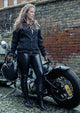 Roadskin® "Freya" Ladies' AA rated Leather Look Motorcycle Leggings