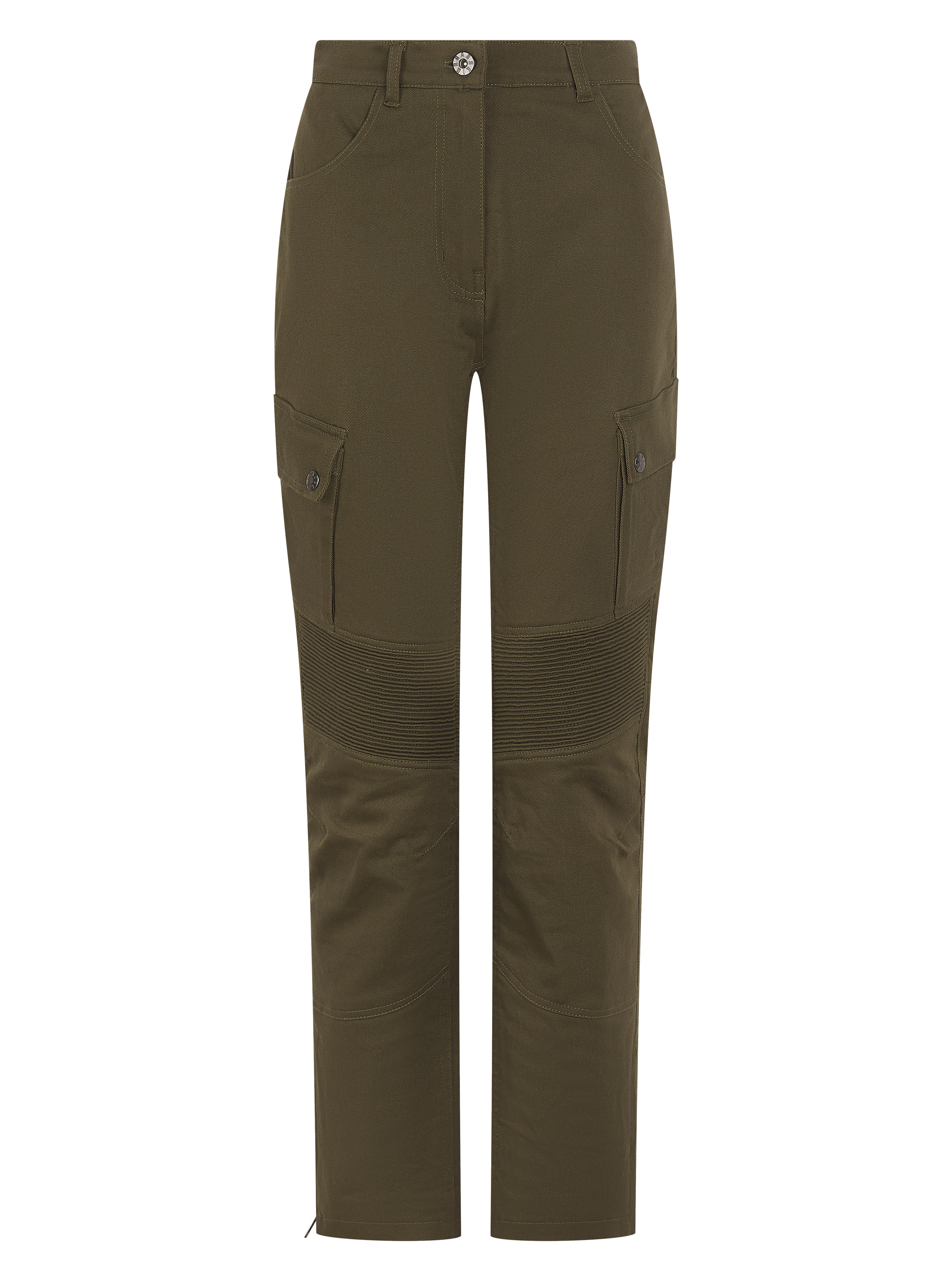 AAA-Rated Ladies' Motorcycle Cargo Trousers – Olive Green