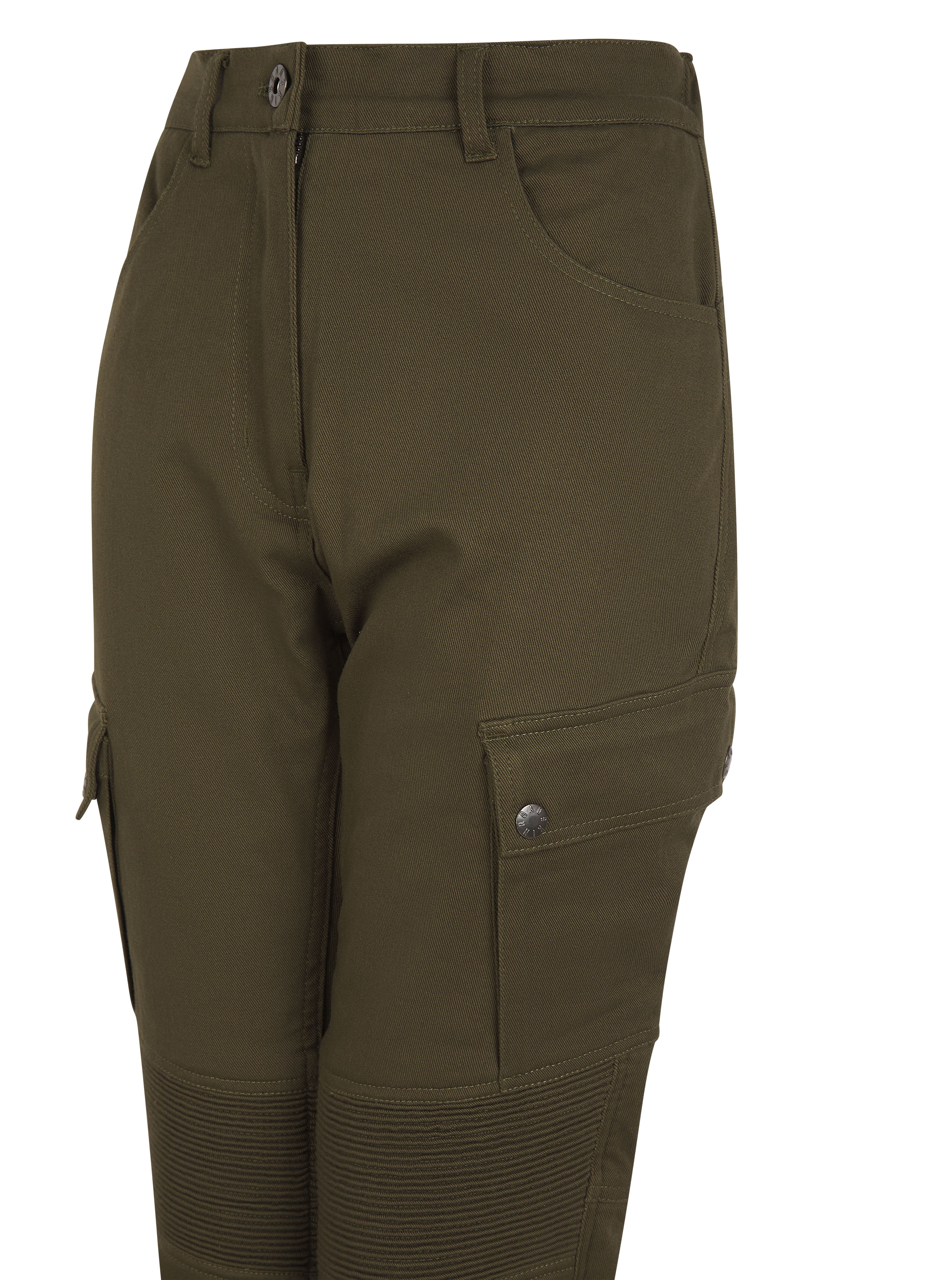 AAA-Rated Ladies' Motorcycle Cargo Trousers – Olive Green