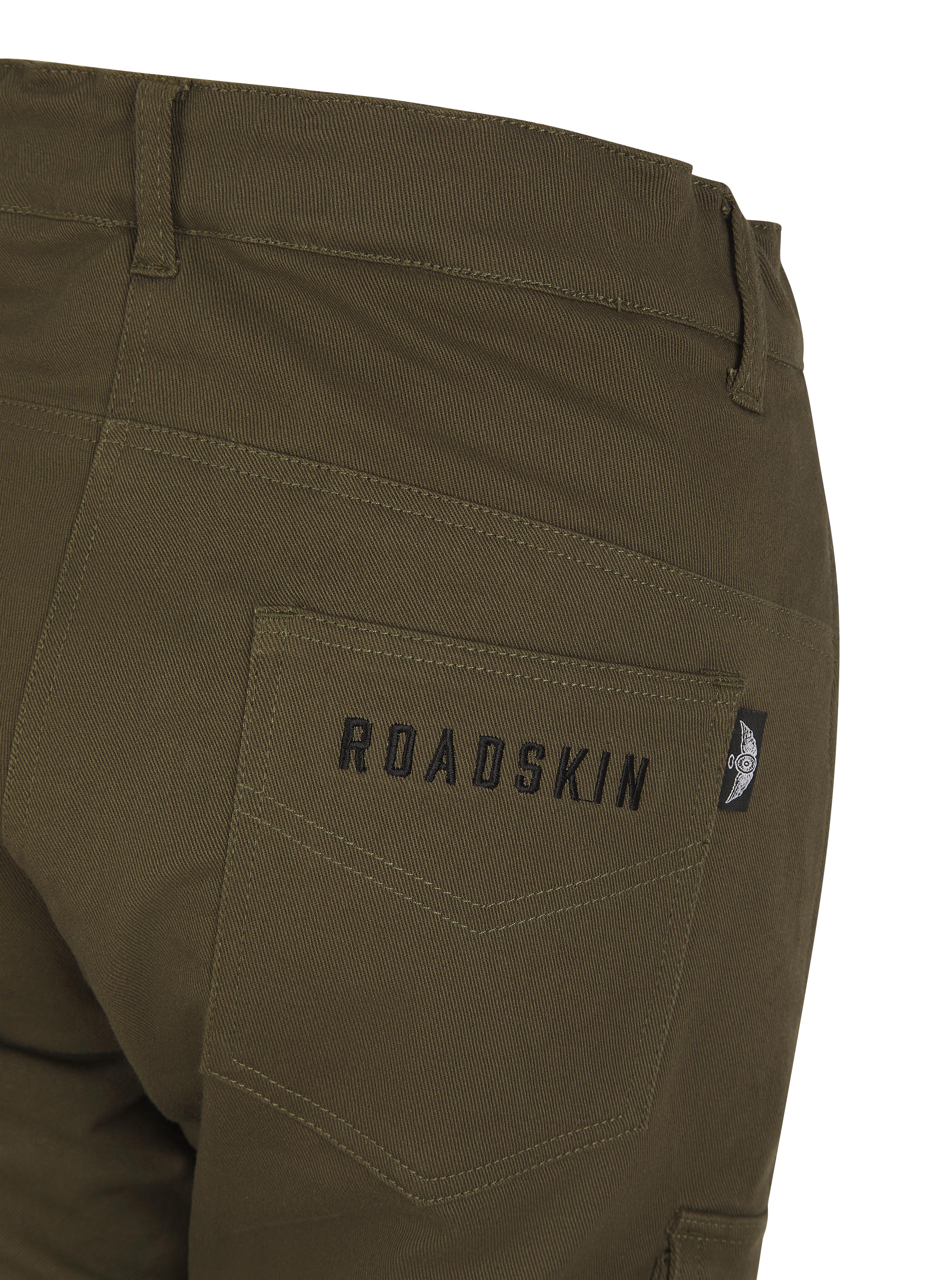 AAA-Rated Ladies' Motorcycle Cargo Trousers – Olive Green