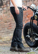 Ladies Taranis Elite AAA-rated single-layer motorcycle jeans in black - Roadskin®