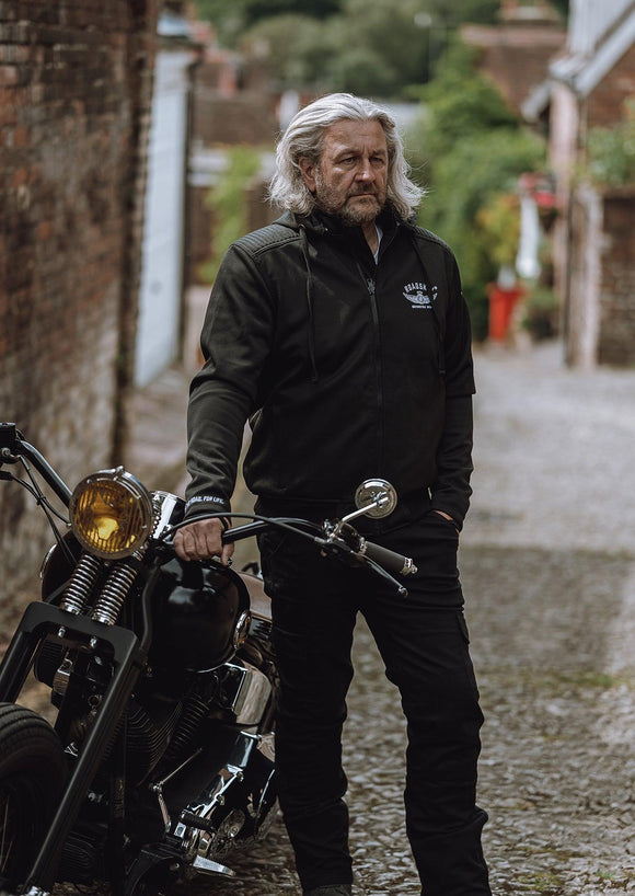 Motorcycle Armoured Hoodie - Easyrider II - Roadskin®