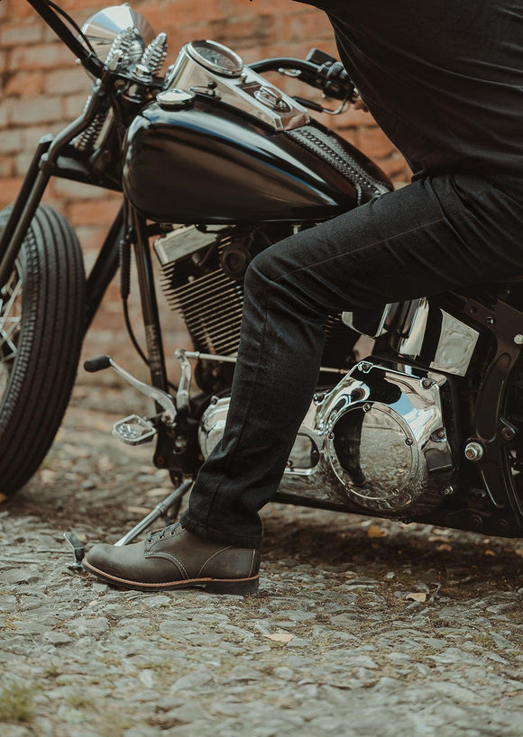 Taranis Elite AAA-rated single-layer motorcycle jeans in black - Roadskin®