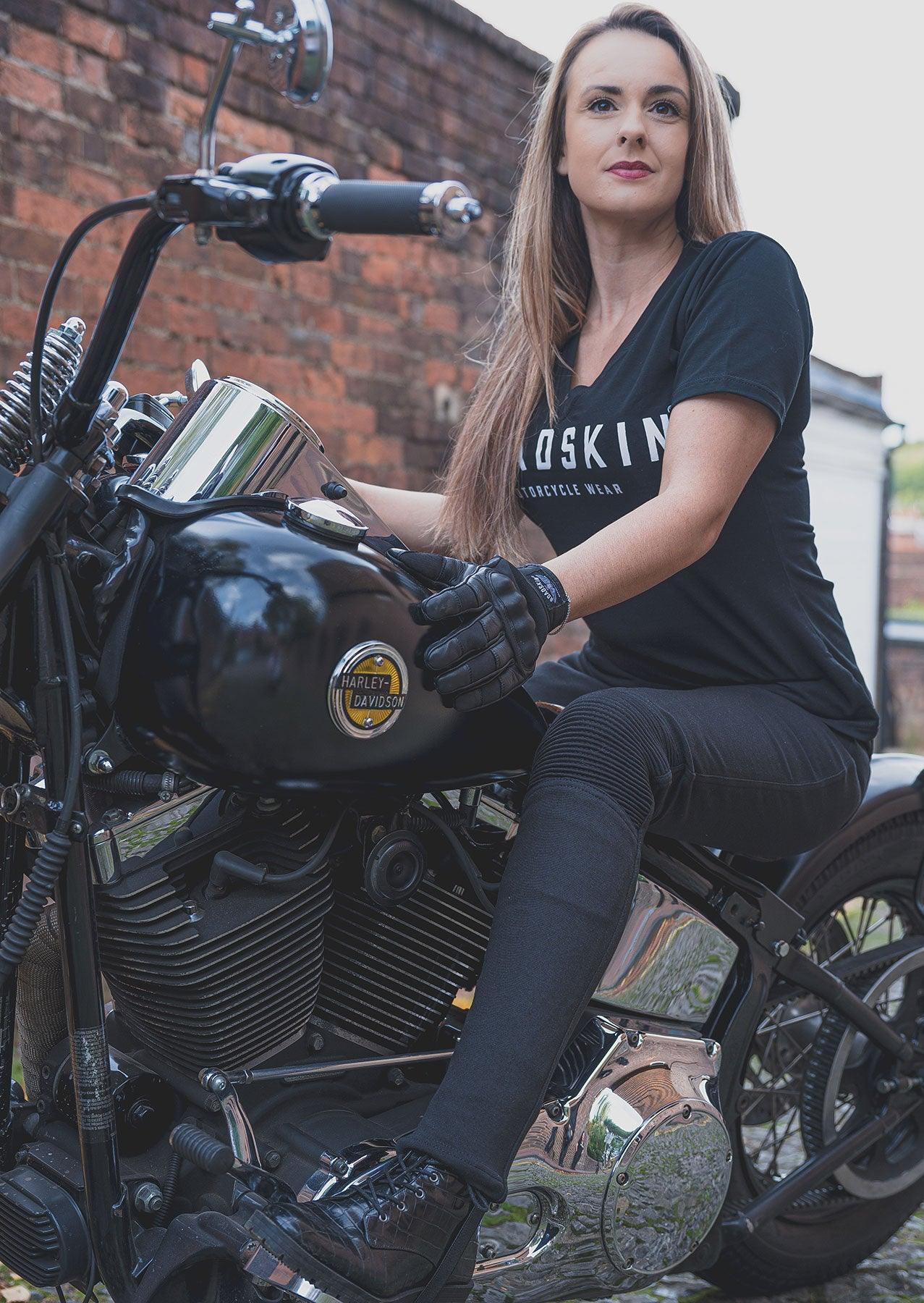 Stretch Routine For Motorcycle Bronte - Women's AA rated motorcycle leggings with stretch – Roadskin®