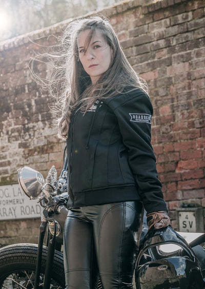 Ladies' AA-Rated Armoured Motorcycle Hoodie - Easyrider II