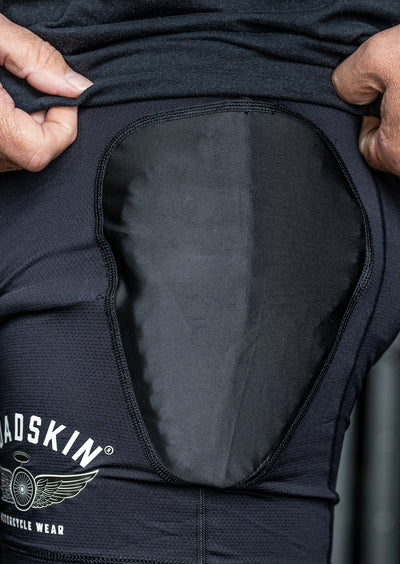 Roadskin Motorcycle Hip Armour Placement Shorts