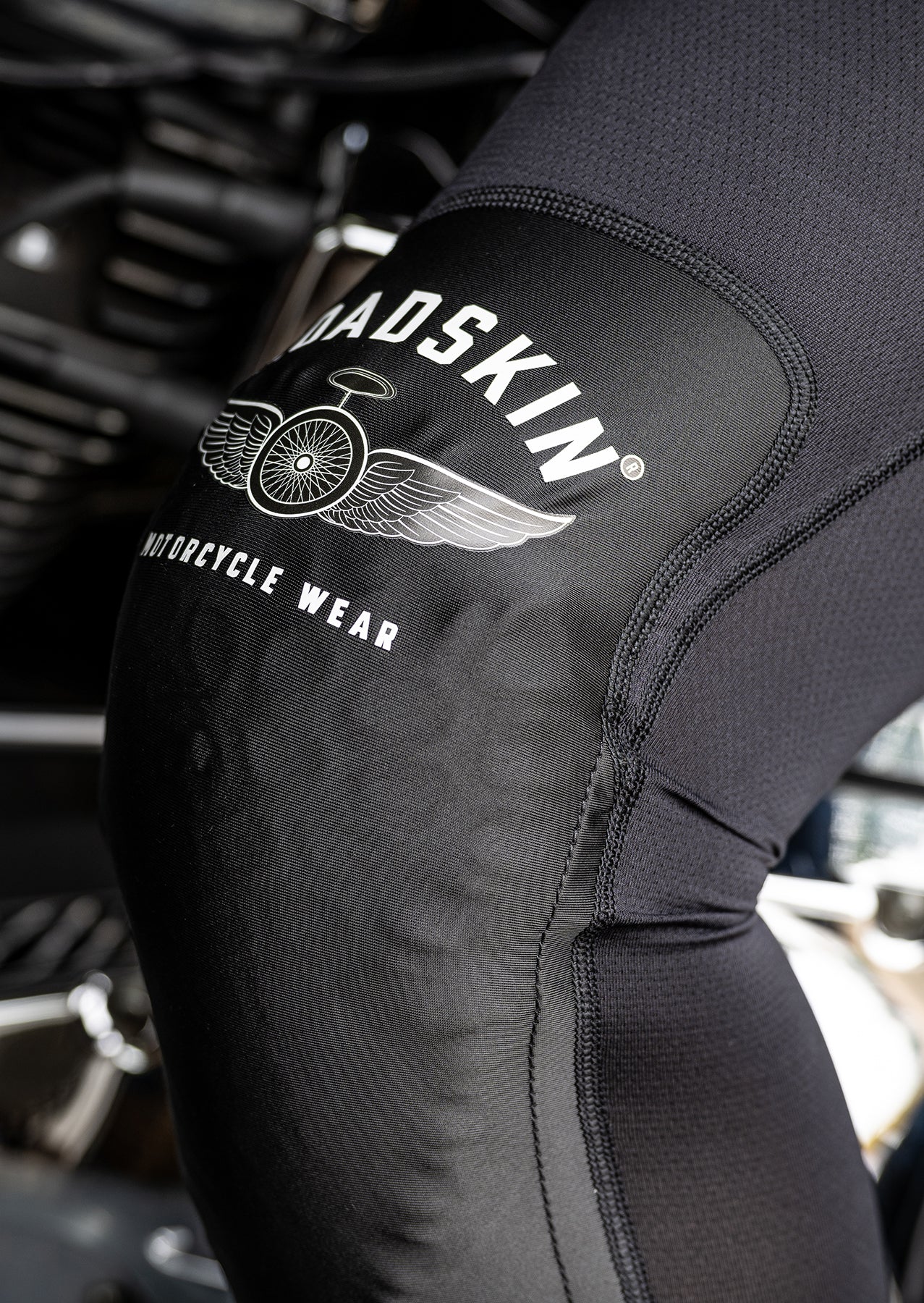 Roadskin Motorcycle Knee Armour Sleeves (Pair)