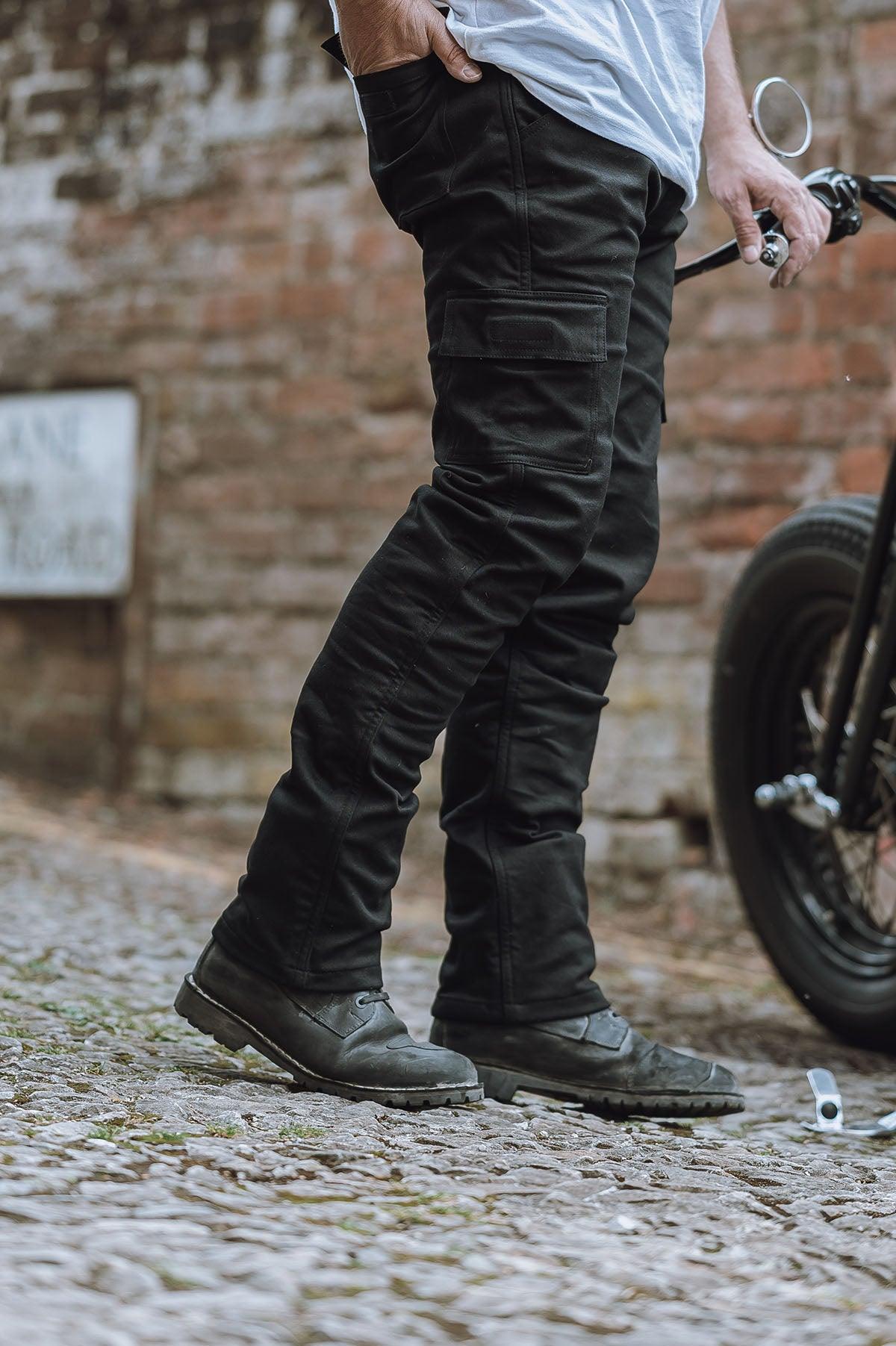 Motorcycle jeans and armoured motorbike protective clothing