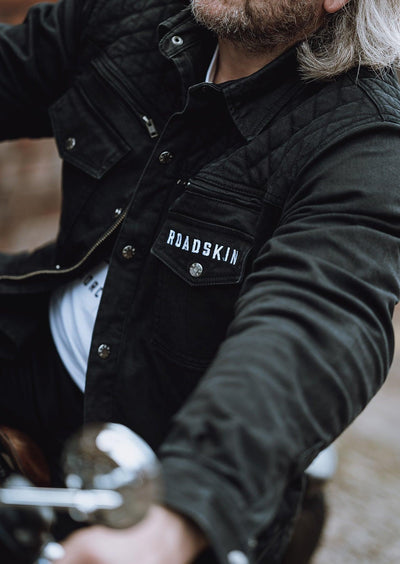 Roadskin® Munro Armoured Motorcycle Shirt - Black