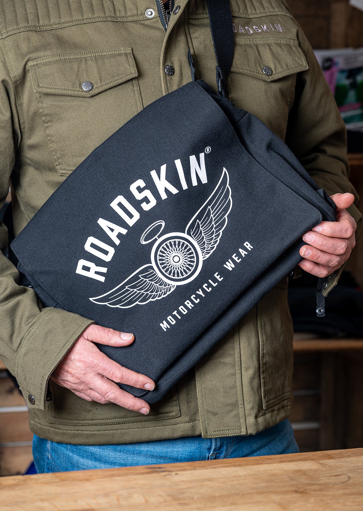 Roadskin® Canvas Messenger Bag